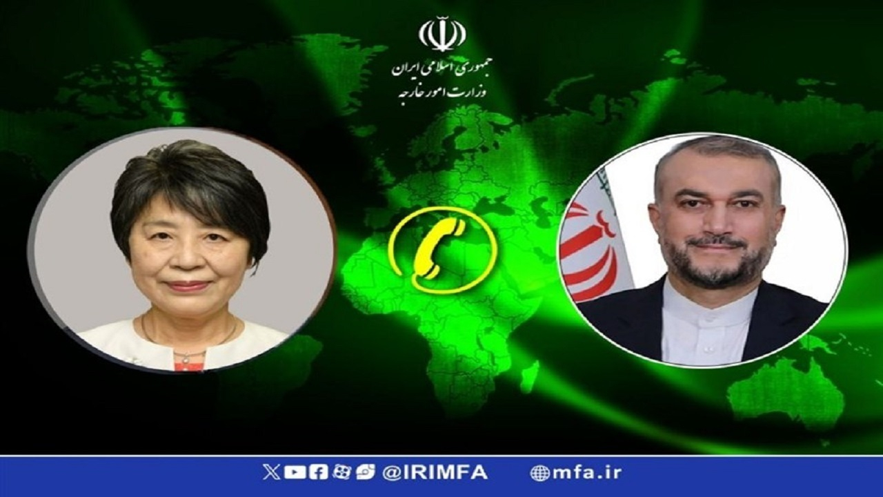 گفتگوی تلفنی وزرای امور خارجه جمهوری اسلامی ایران و ژاپن