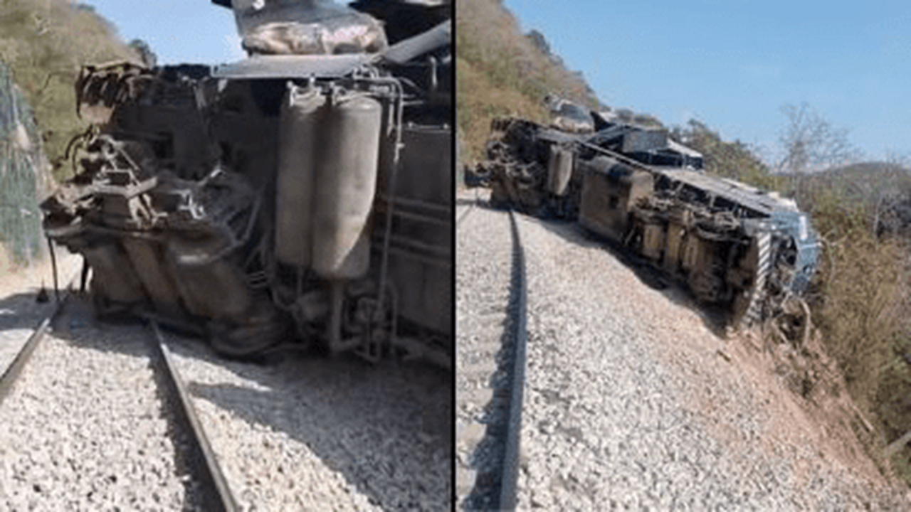 ۱۱۰ کشته و زخمی بر اثر خروج قطار از ریل در مکزیک + فیلم