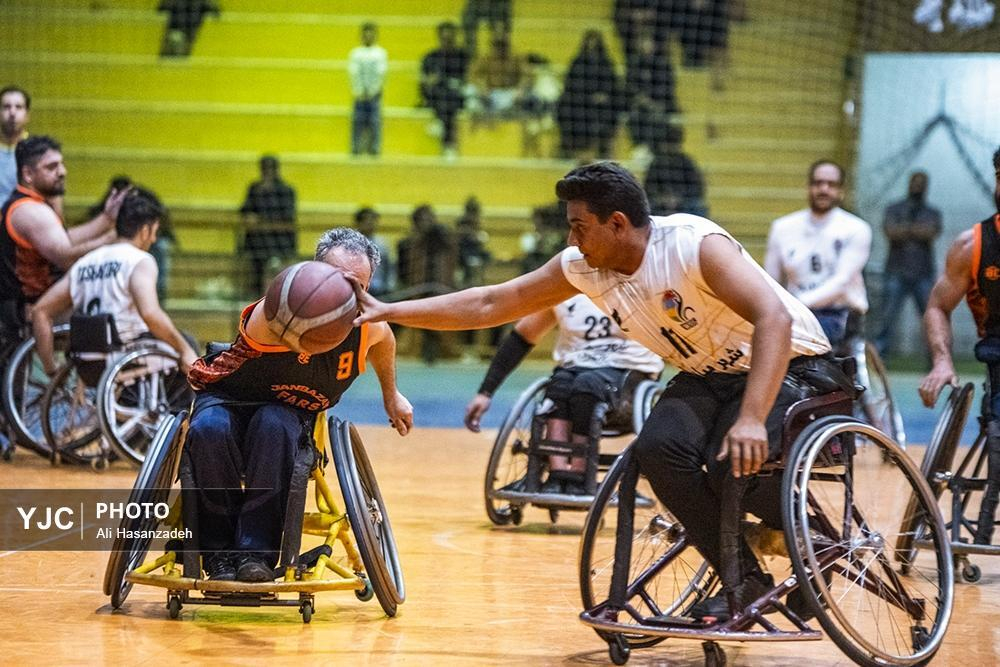 مسابقات لیگ ملی بسکتبال با ویلچر جانبازان و توان یابان در یزد
