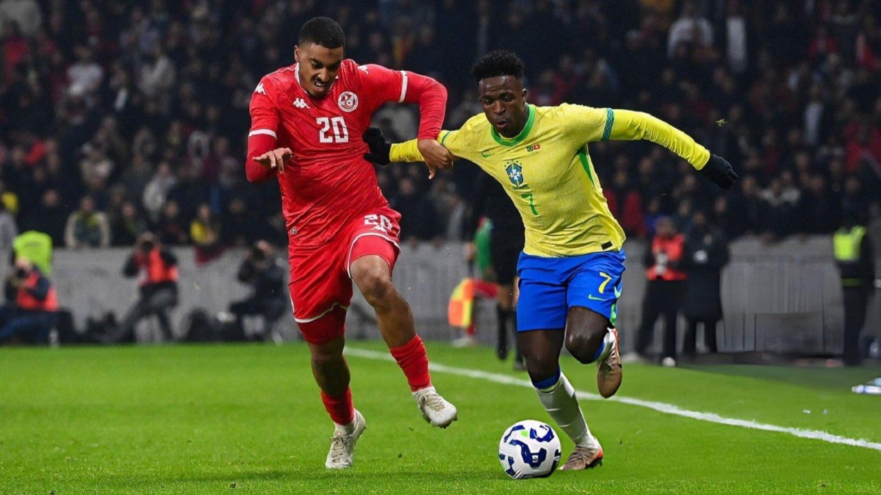 برزیل ۱ - ۱ تونس/ شاگردان آنچلوتی متوقف شدند