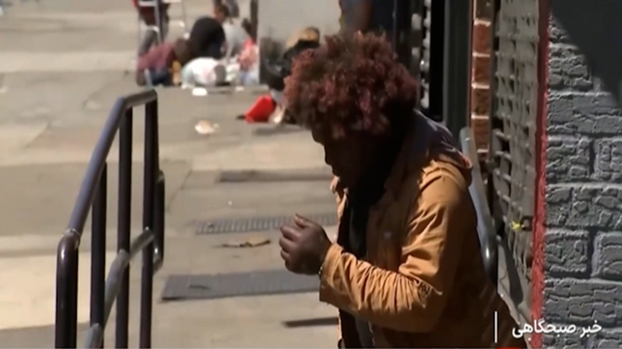 فراگیری مواد مخدر ترنک در آمریکا + فیلم