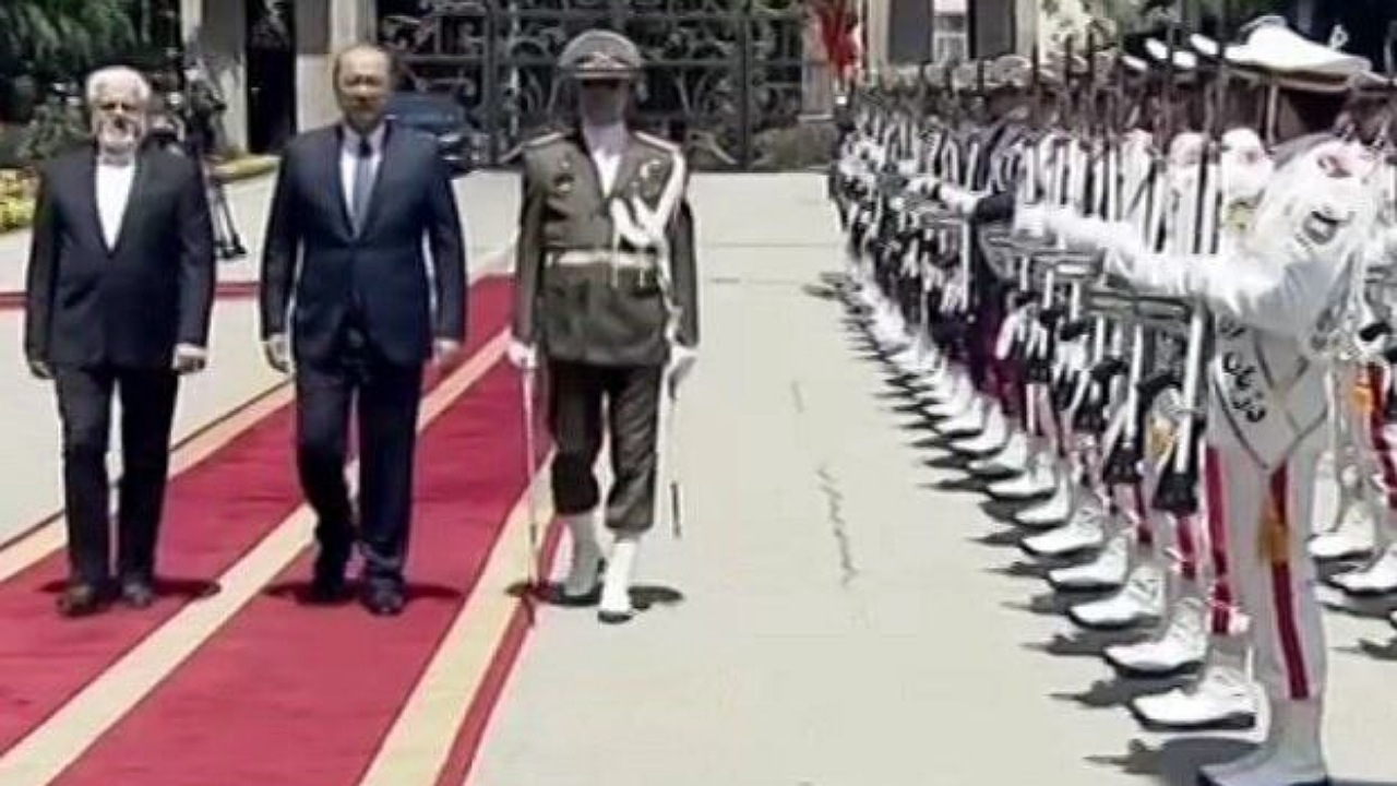استقبال رسمی معاون اول رئیسجمهور از نخست وزیر ازبکستان