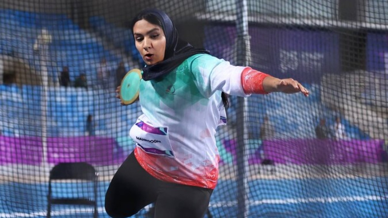 دختر پرتابگر دیسک ایران ششم شد