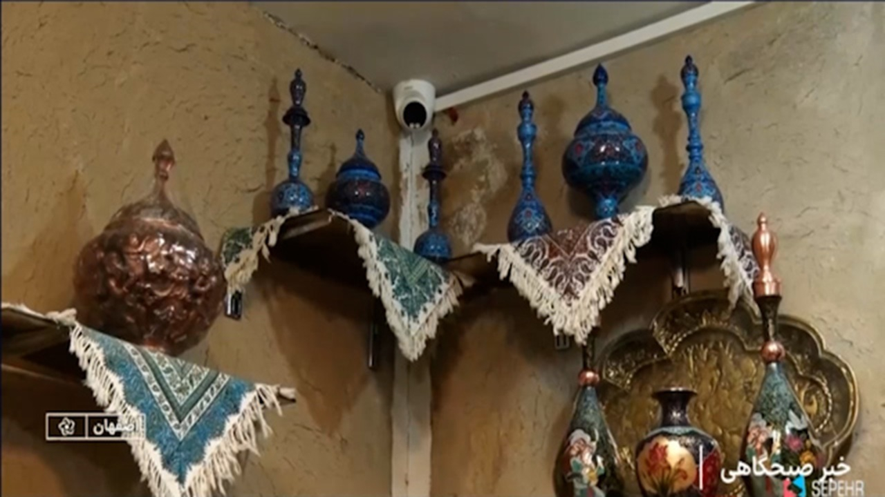 صادرات ۱۶ میلیون دلاری صنایع دستی استان اصفهان + فیلم