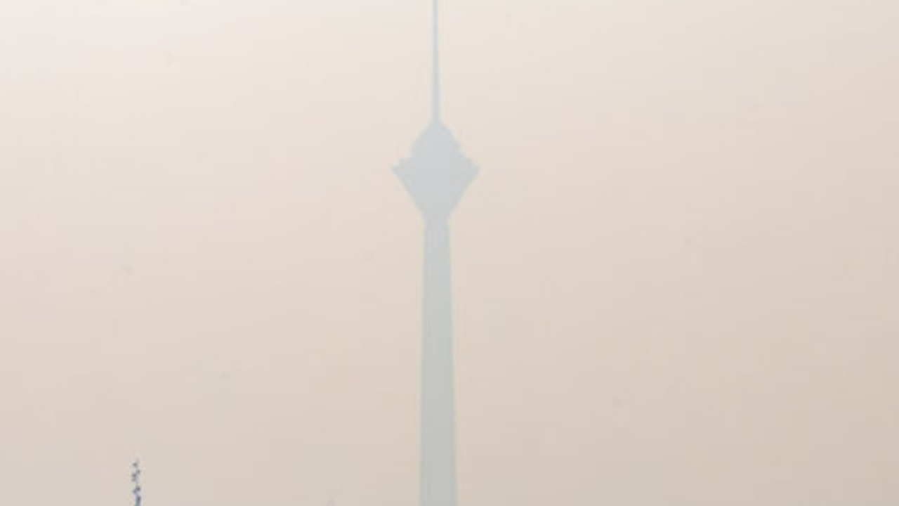 وضعیت هوای تهران نارنجی و آلوده است