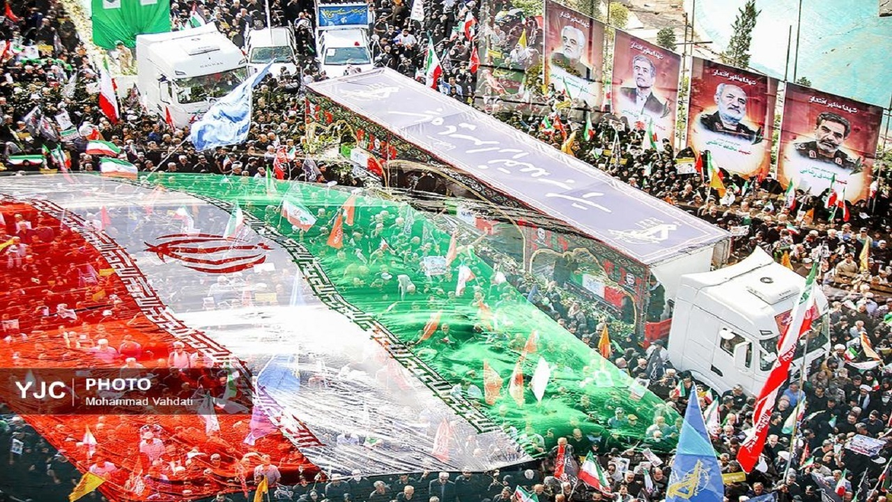روز تاریخی تهران برای تشییع پیکر شهدای اقتدار ایران