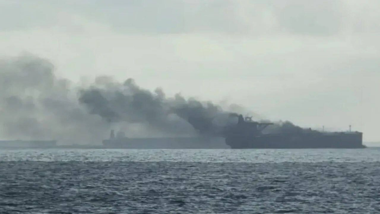 حمله پهپادی به یک نفت‌کش در دریای سیاه