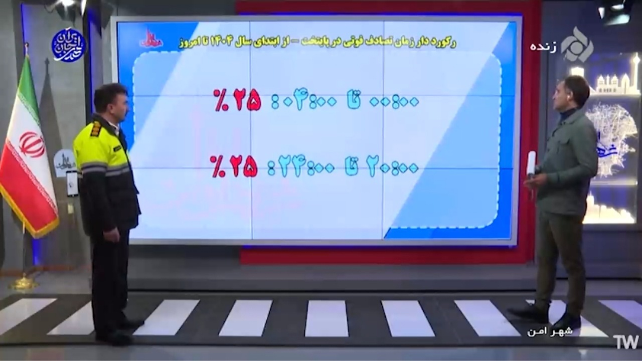 پرخطرترین زمان‌هایی که تصادفات پایتخت در آن اتفاق می‌افتد + فیلم