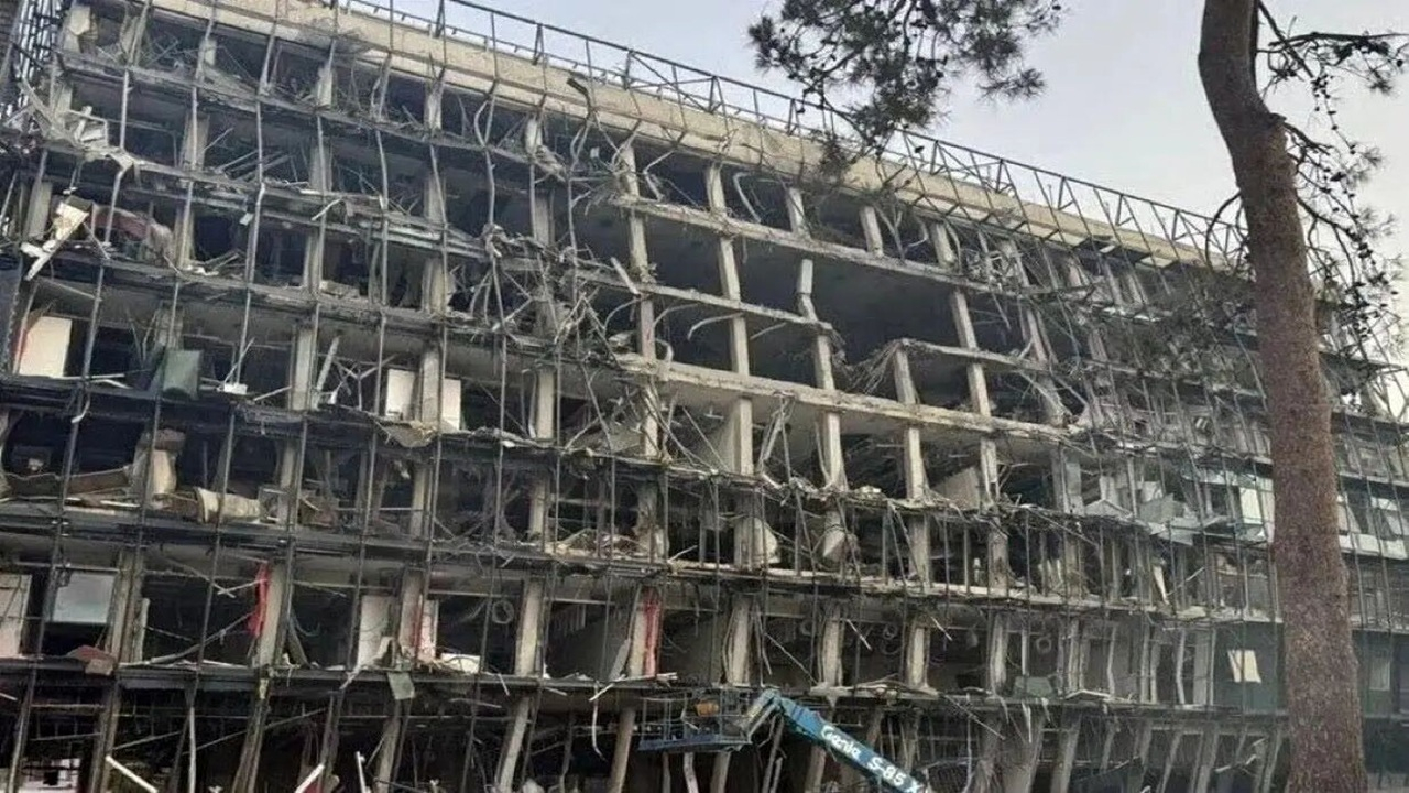 موسسه صهیونیستی که در جنگ ۱۲ روزه ویران شد + فیلم