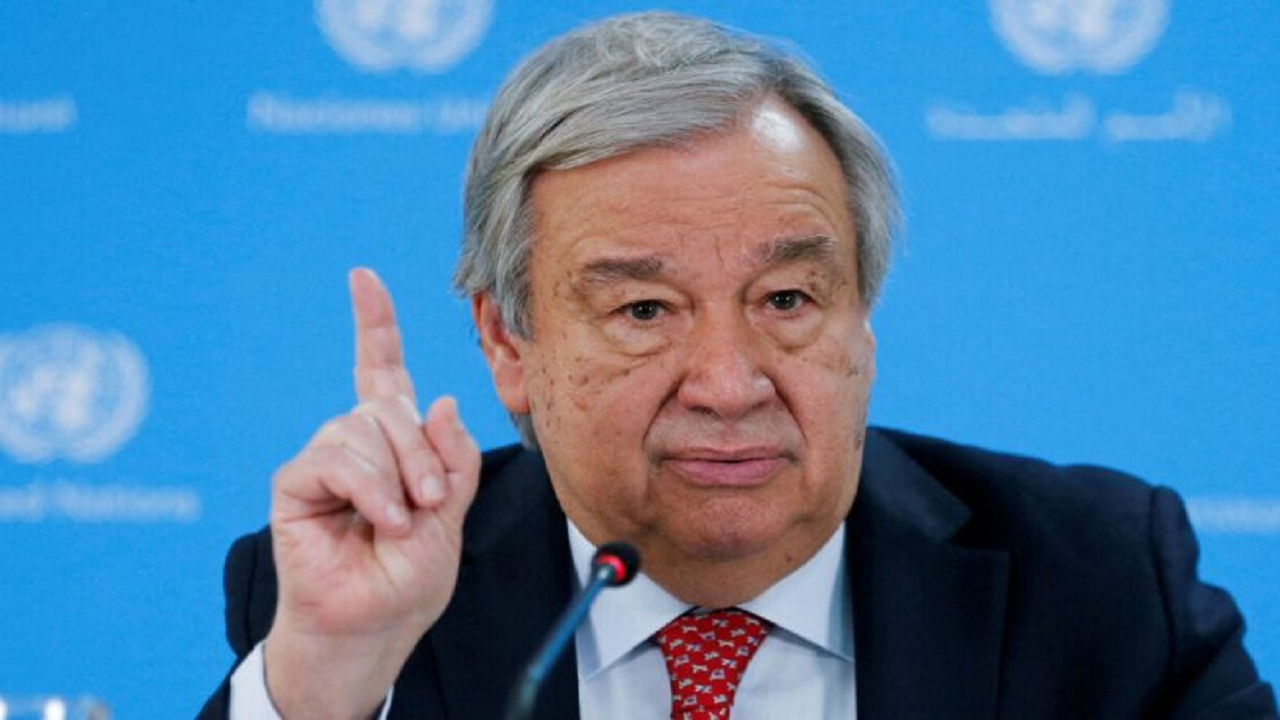 درخواست گوترش درباره تضمین حقوق فلسطینی‌ها و اجرای راه حل دودولتی