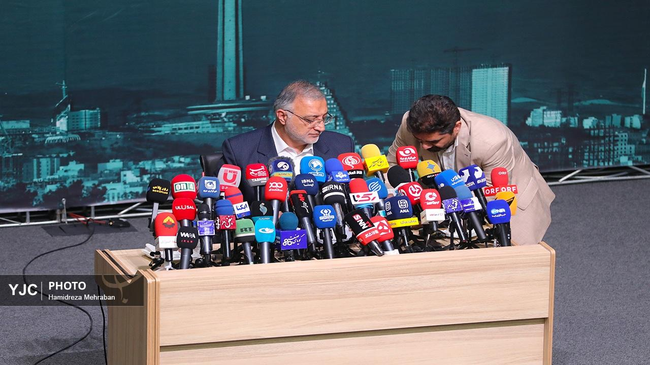 نشست خبری شهردار تهران