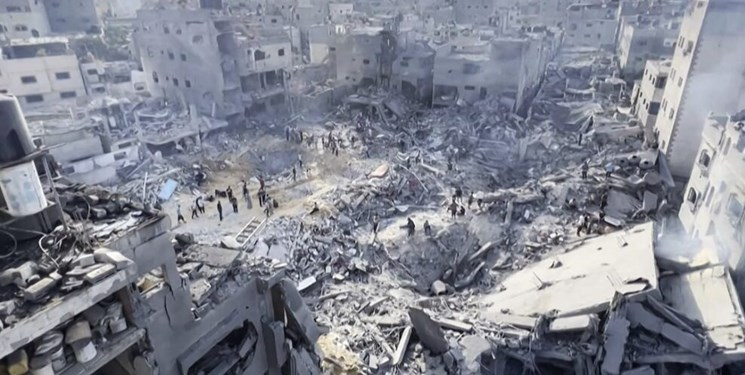 ۳۰ شهید در بمباران یک ساختمان مسکونی در مرکز غزه