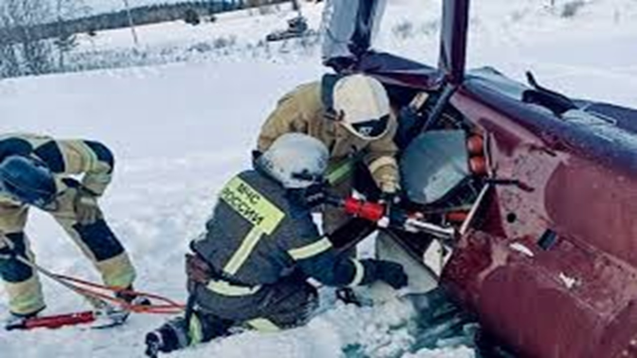 سقوط مرگبار بالگرد در روسیه + فیلم