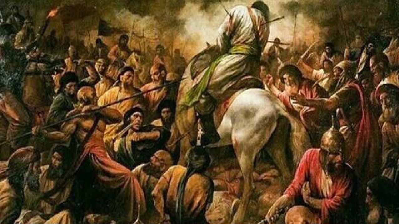 ساخت تابلوی منبتکاری صحنه عاشورا توسط یک زندانی + فیلم