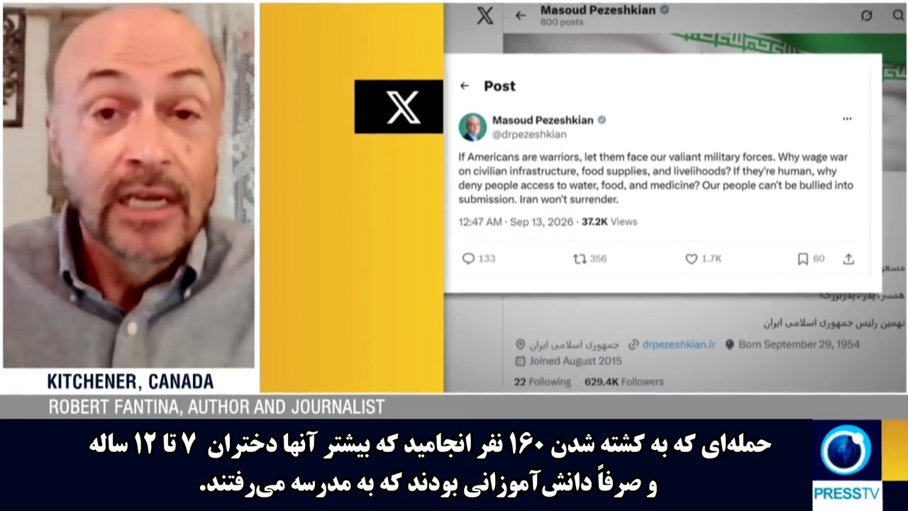 نویسنده آمریکایی: آمریکا و رژیم صهیونیستی برای جان انسانها ارزشی قائل نیستند + فیلم