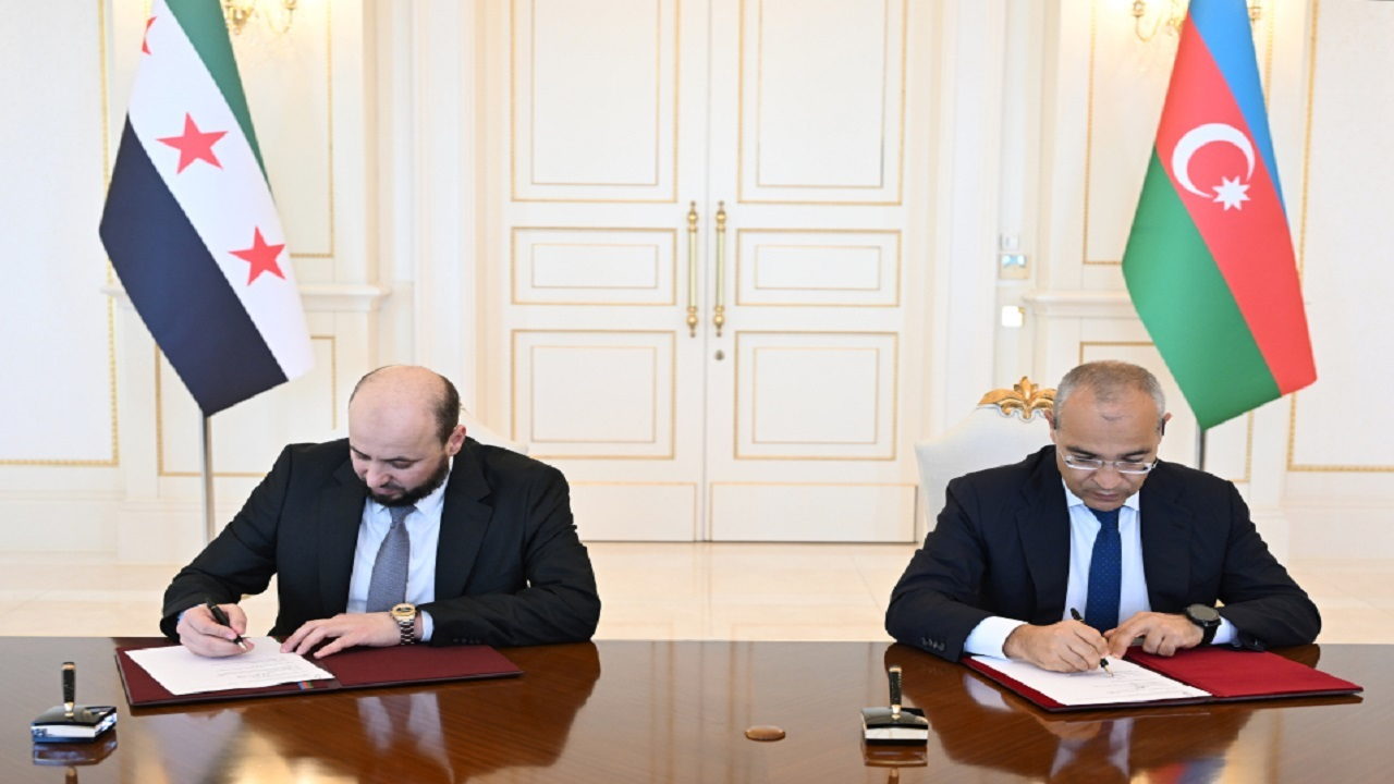 شرکت نفت دولتی آذربایجان تفاهمنامه تأمین گاز با سوریه امضا کرد