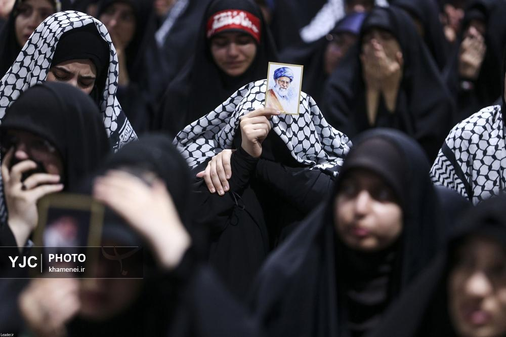 مراسم عزاداری هیئتهای دانشجویی به مناسبت اربعین حسینی در جوار محل شهادت رهبر شهید انقلاب