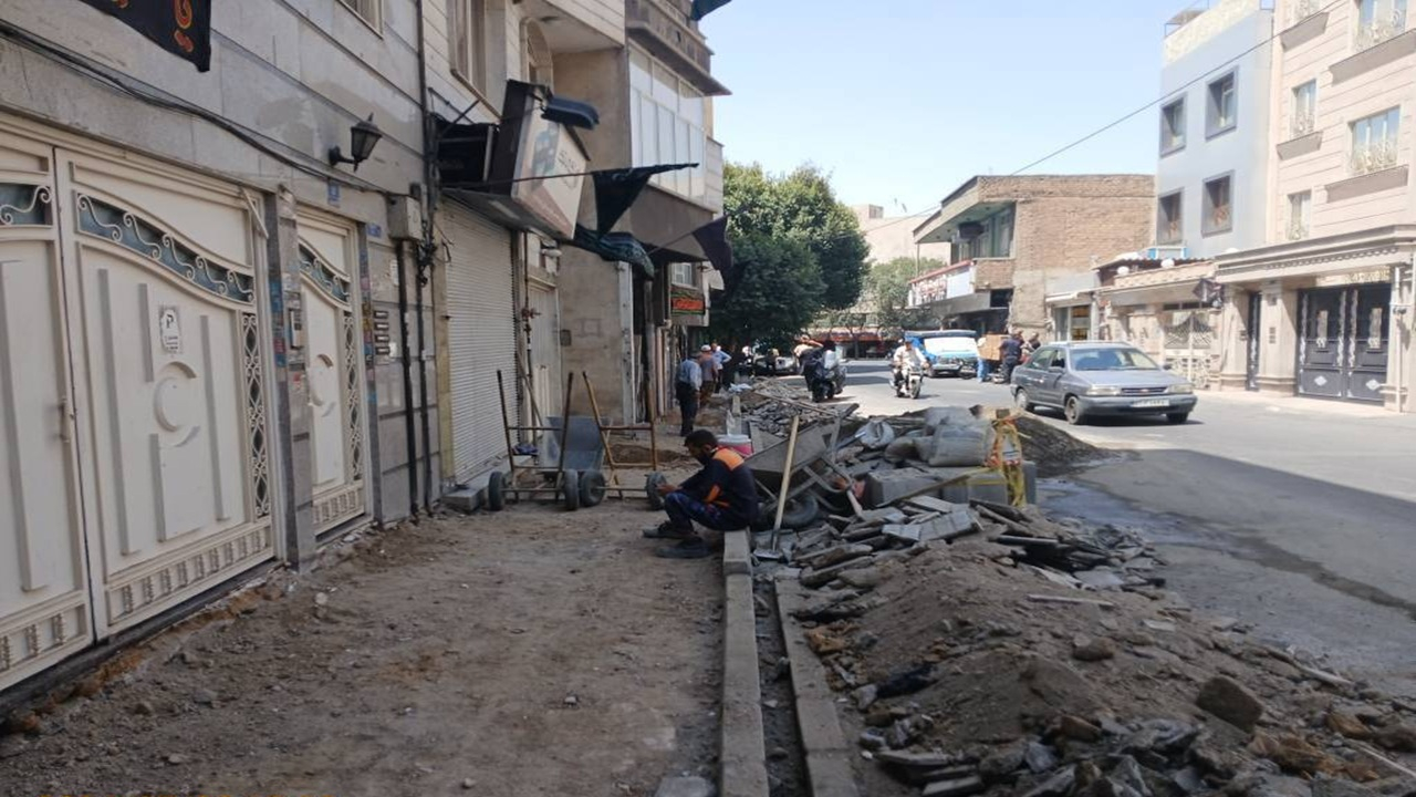 ارتقای زیرساختهای شهری و نوسازی معابر؛ از خیابان داورزنی تا خیابان شیرازی