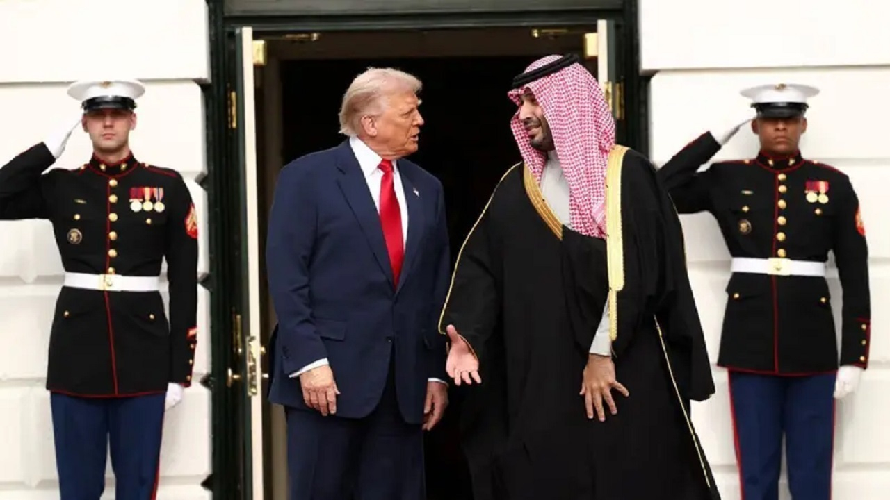 استقبال ترامپ از ولیعهد عربستان در کاخ سفید