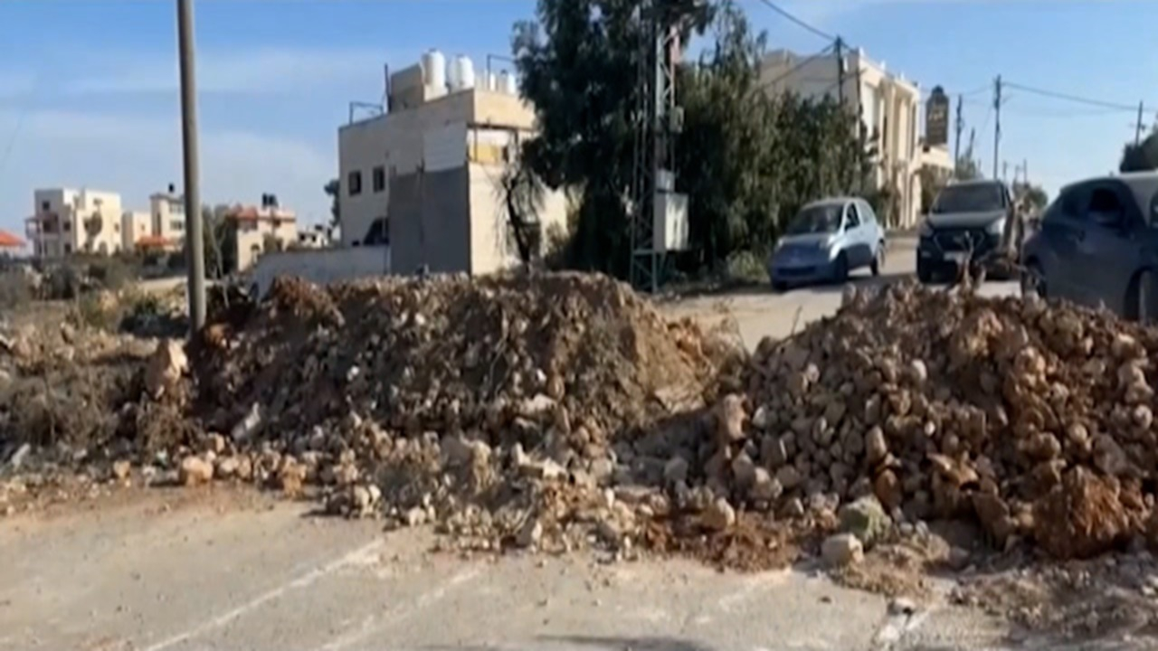 محاصره شهرک بیت امر در کرانه باختری + فیلم