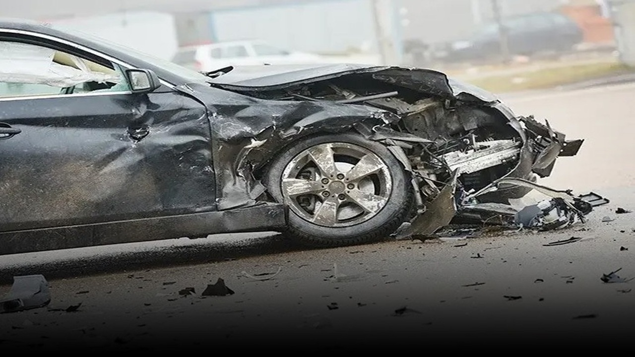 صحنه تصادف همسر معاون رئیسجمهور + فیلم