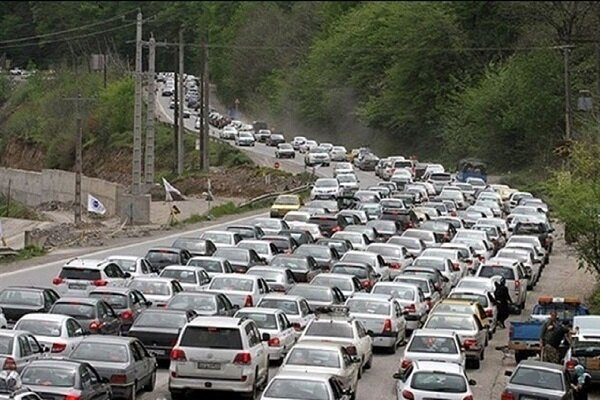 ترافیک سنگین در آزادراه ساوه- تهران