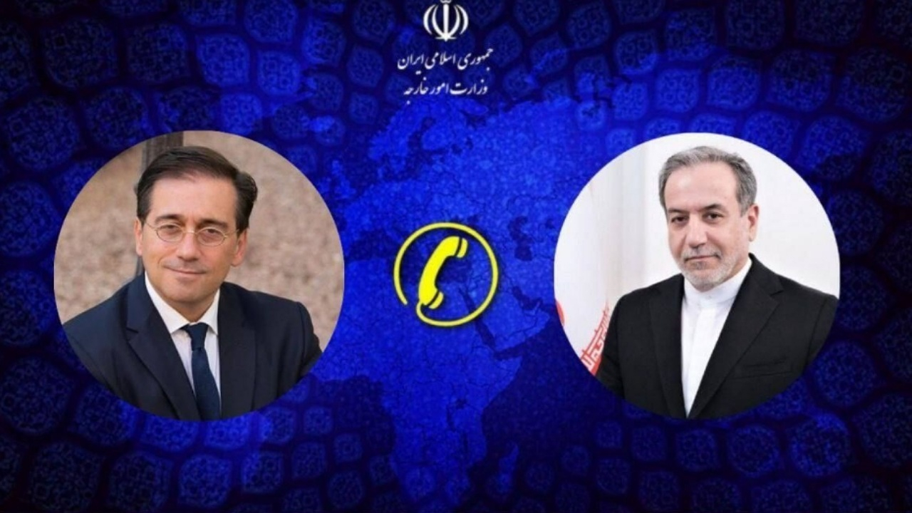 تماس تلفنی وزیر امور خارجه اسپانیا با عراقچی