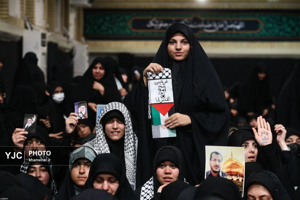 چهارمین شب عزاداری شهادت حضرت زهرا (س) با حضور رهبر معظم انقلاب