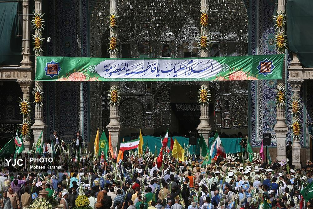 آئین استقبال از کاروان نمادین ورود حضرت فاطمه معصومه (س) به قم