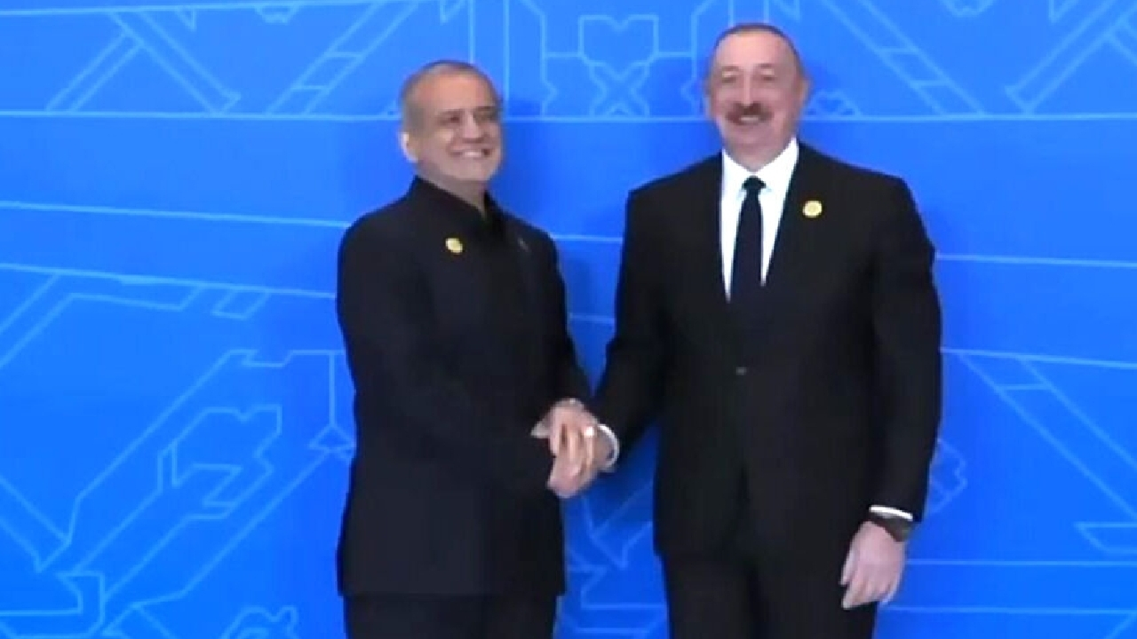 استقبال الهام علیاف از پزشکیان