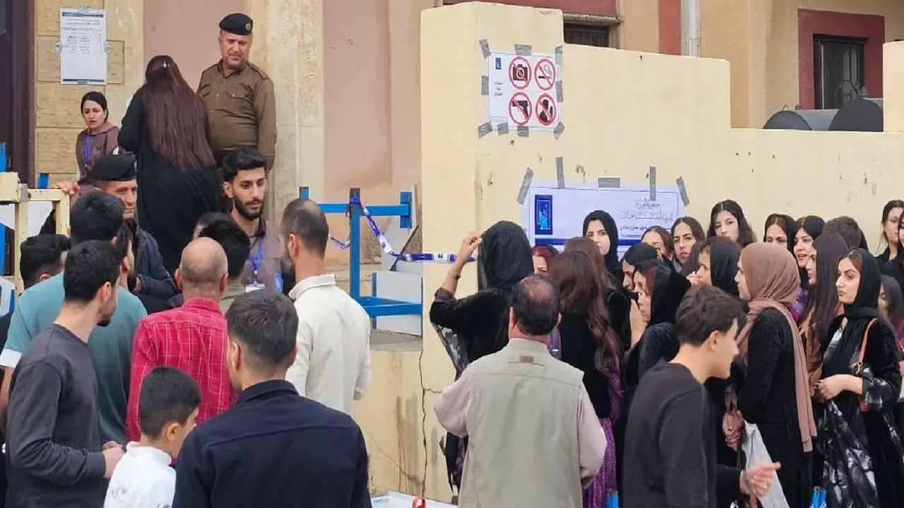 دهوک با مشارکت ۷۶ درصدی پیشتاز مشارکت در انتخابات عراق است