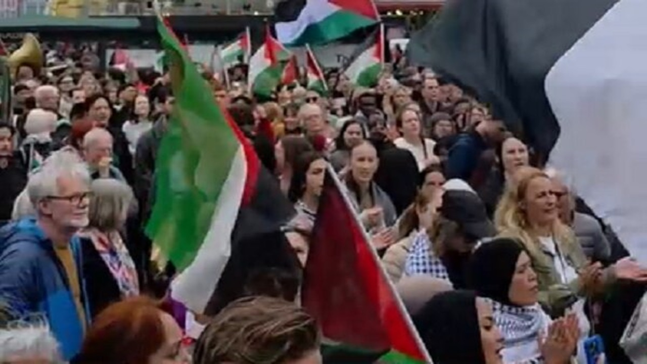 تظاهرات گسترده حمایت از فلسطین در سوئد + فیلم
