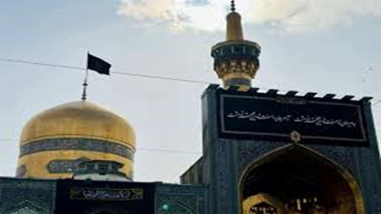حرم امام رضا (ع) سیاهپوش عزای امام حسن عسکری (ع) شد+ فیلم