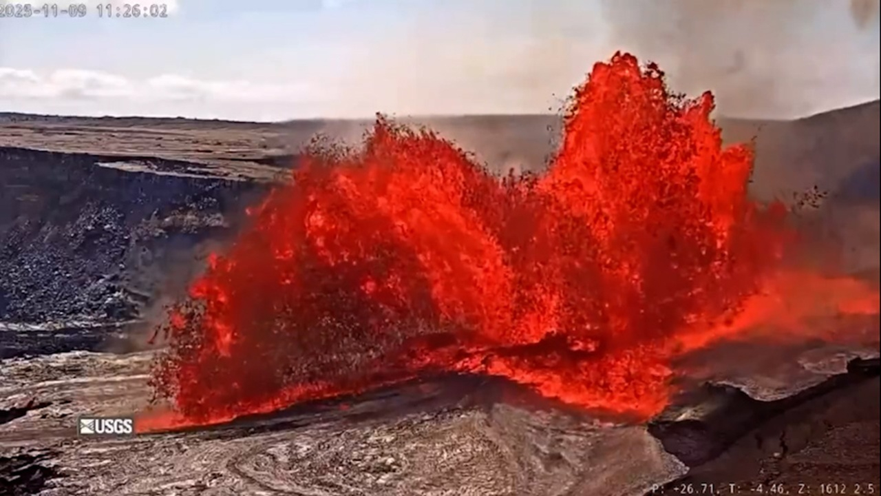 آتش‌فشان کیلاویا در هاوایی بار دیگر فوران کرد + فیلم