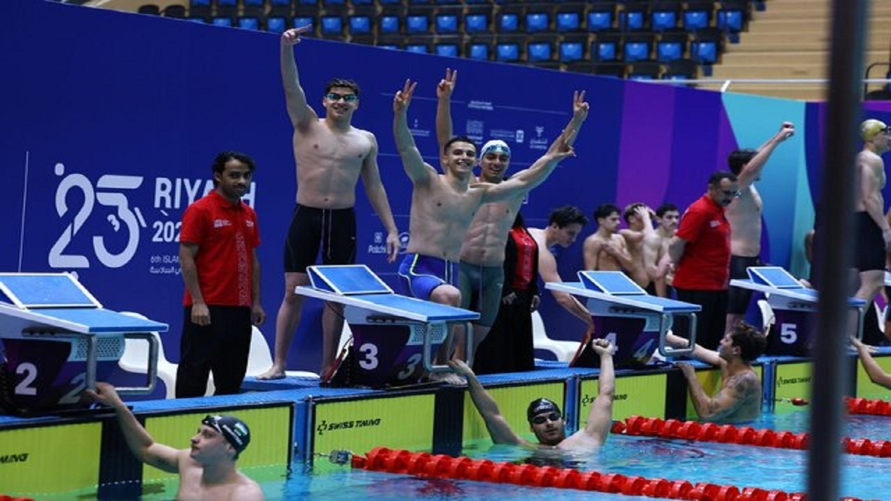 دومین مدال شنای ایران در بازیهای کشورهای اسلامی/ کسب مدال برنز در بخش تیمی