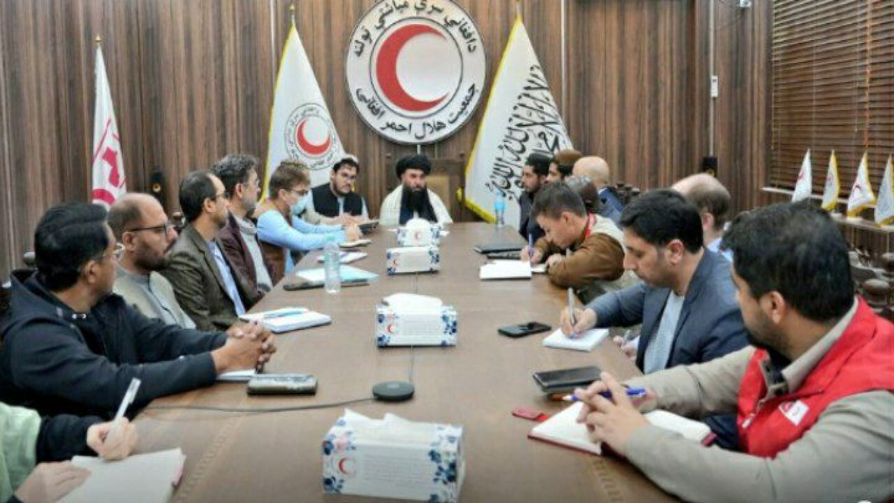 هلال‌احمر افغانستان با نهادهای بین‌المللی نشست اضطراری برگزار کرد