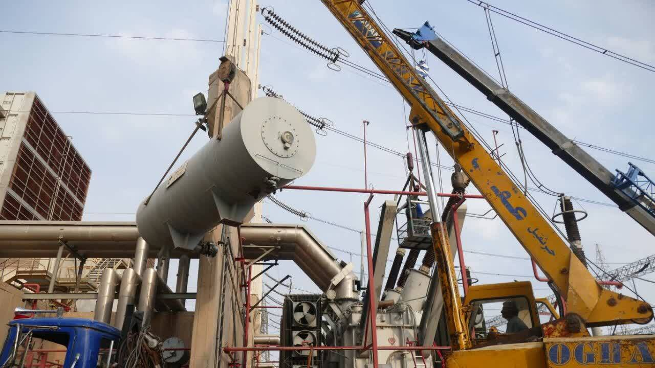 ثبت رکورد ملی در تعویض و راهاندازی ترانسفورماتور نیروگاه دماوند