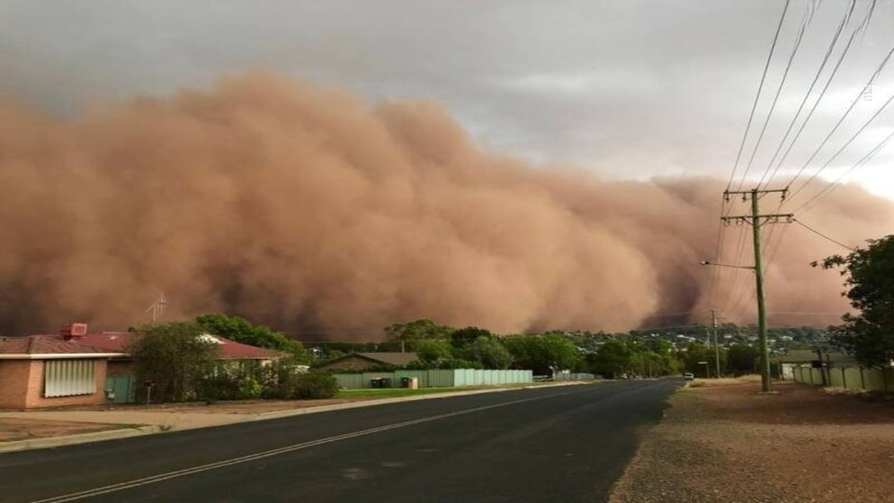طوفان شن در استرالیا + فیلم