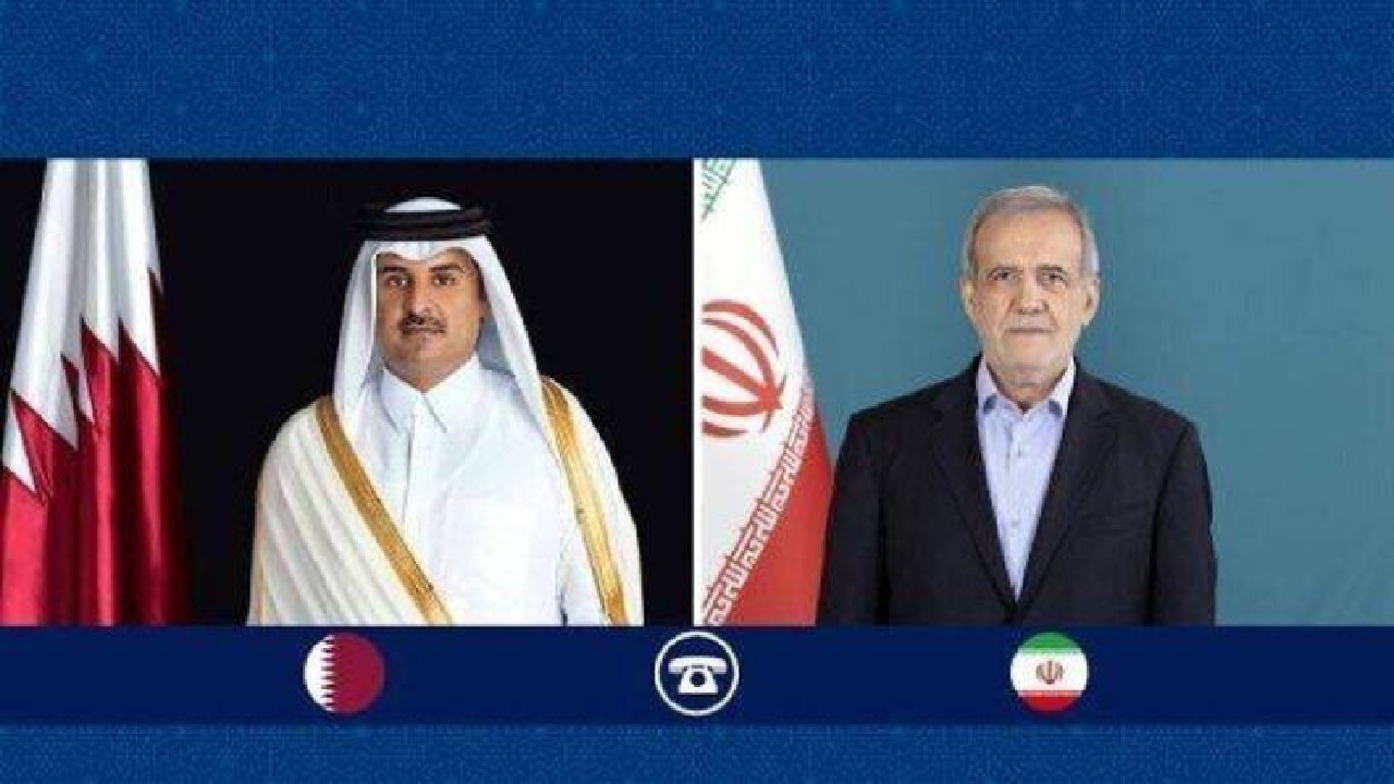 تأکید پزشکیان و امیر قطر بر تقویت پیوندهای دوجانبه و تلاش مشترک برای توقف جنایات در غزه