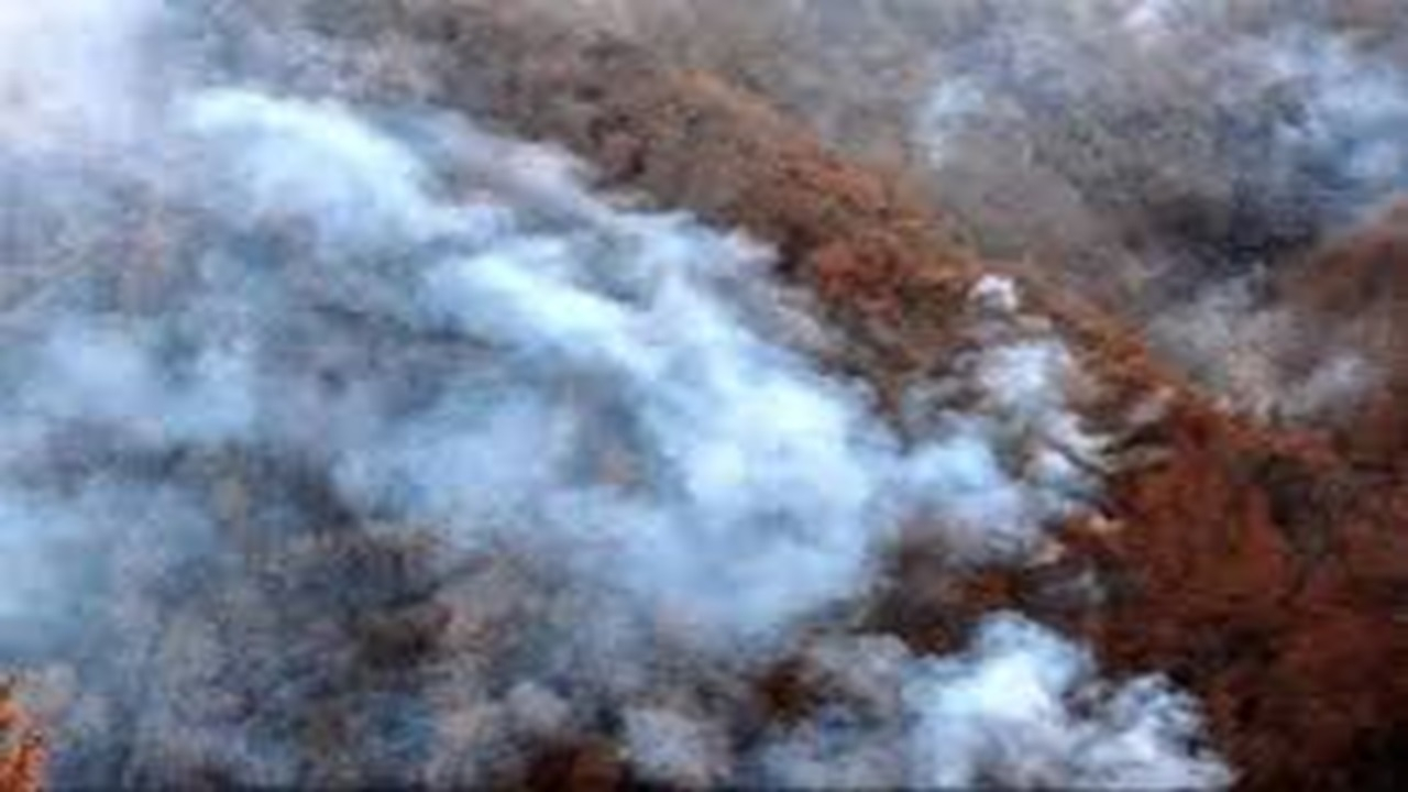 آخرین وضعیت آتش‌سوزی در الیت مرزن‌آباد + فیلم