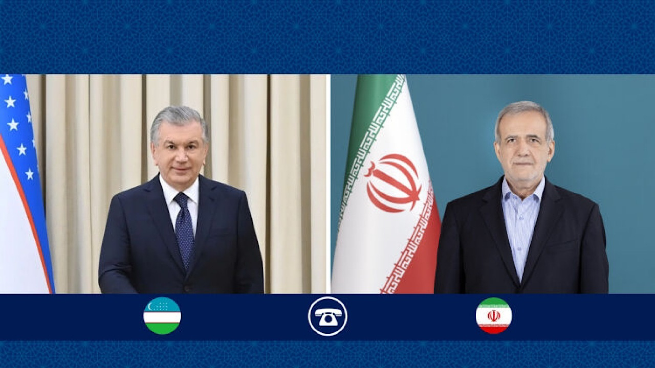 تأکید روسای جمهور ایران و ازبکستان بر مسئولیت امت اسلامی در قبال مردم غزه