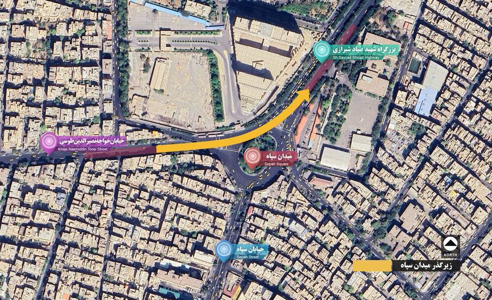 بازگشایی زیرگذر میدان سپاه از امروز