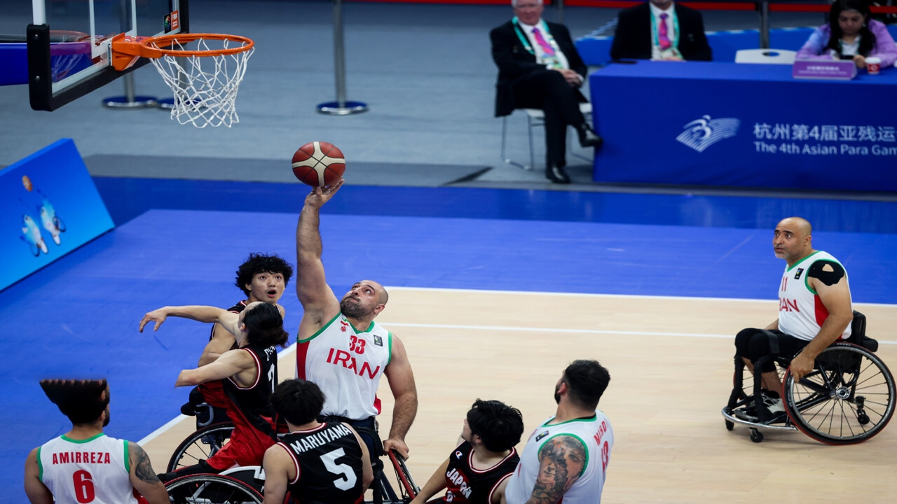 پیروزی تیم ملی بسکتبال با ویلچر مردان ایران برابر کره‌جنوبی