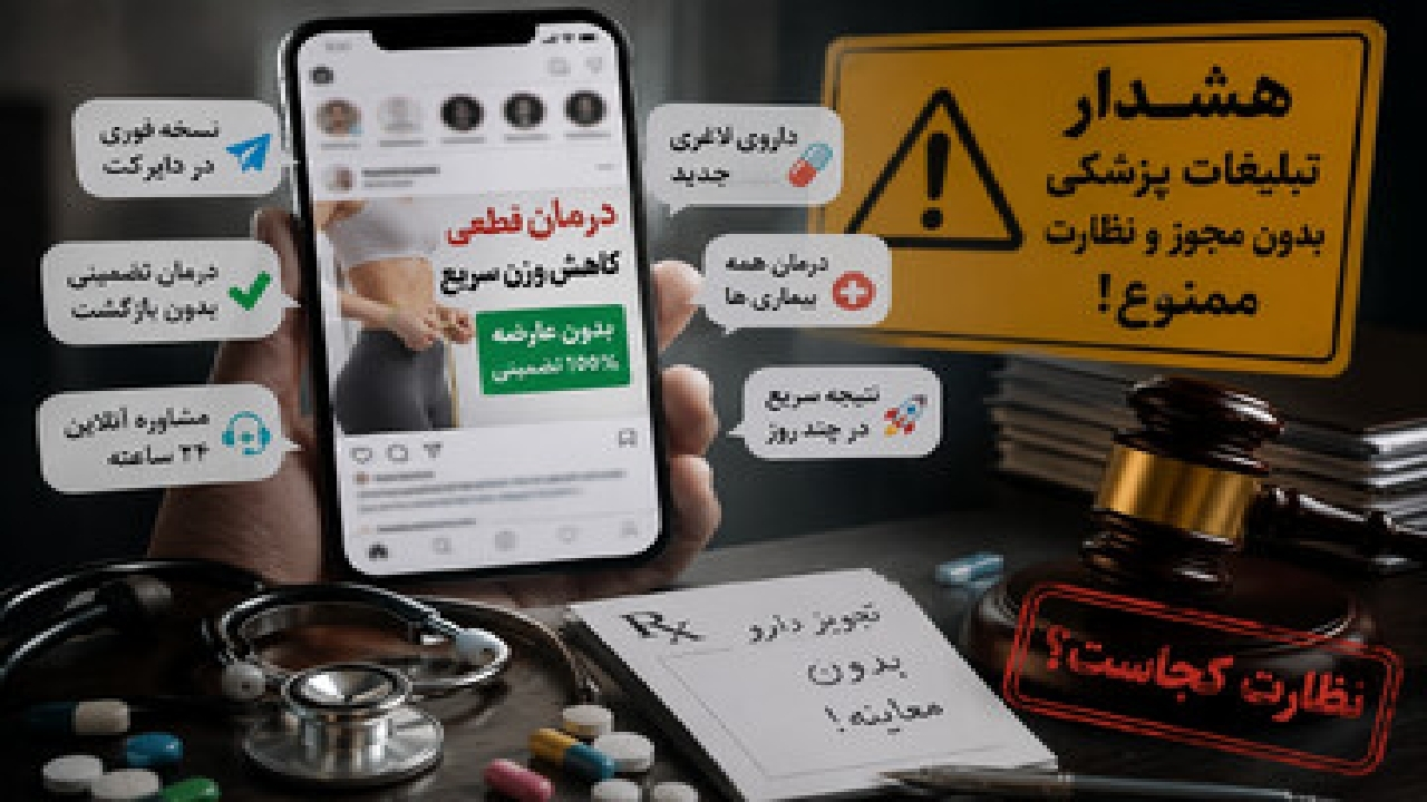 تبلیغات سلامت بی‌در و پیکر شد؛ از درمان تضمینی تا نسخه مجازی!